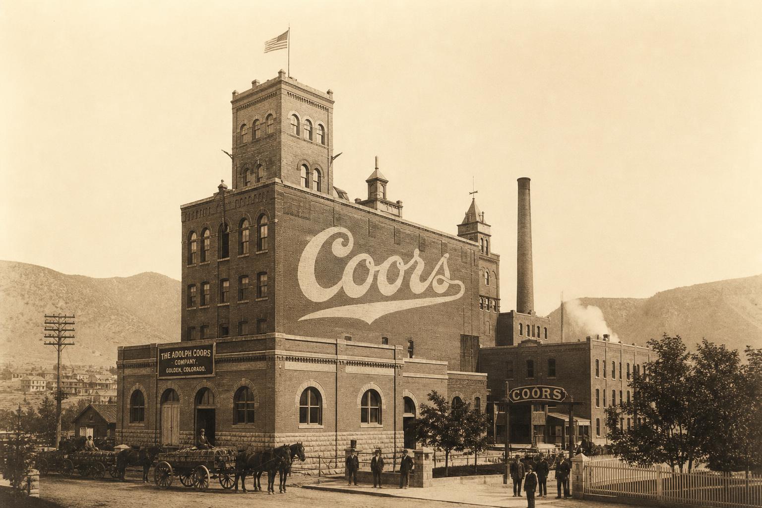 The historic Coors brewery in Golden, Colorado